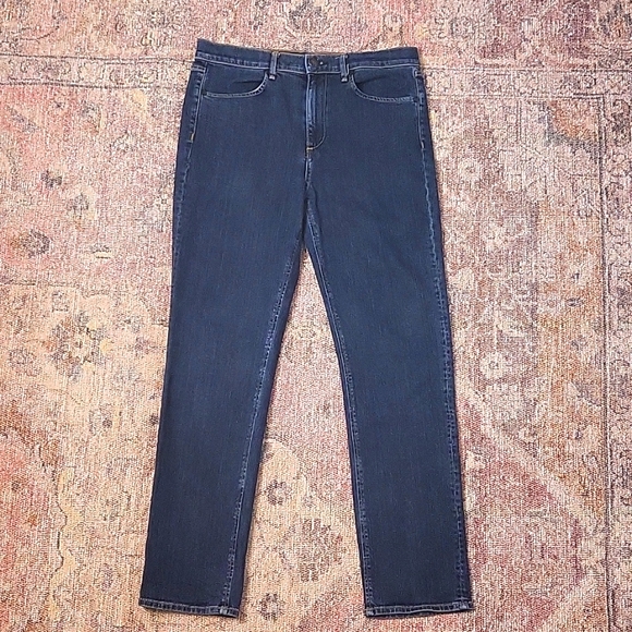 rag & bone Pants - Rag & Bone High Rise Slim Straight Leg Jeans in Dark Paz